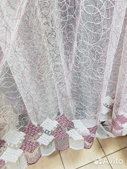 Микросетка с вышивкой