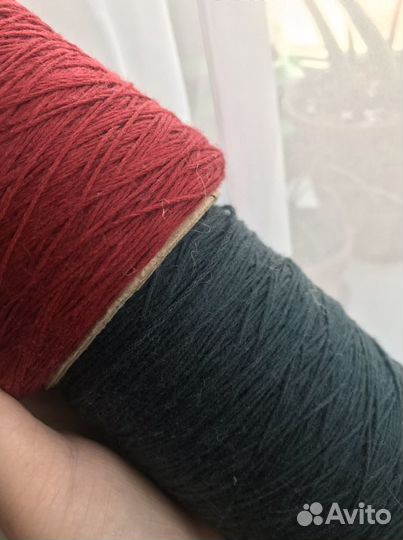 1кг Пряжи моточной и на бобинах пакетом