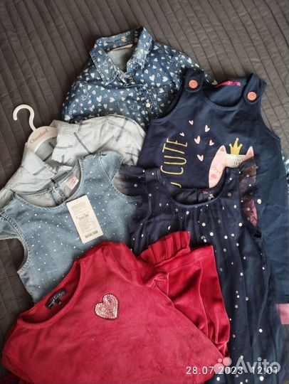 Вещи пакетом на девочку размер 128