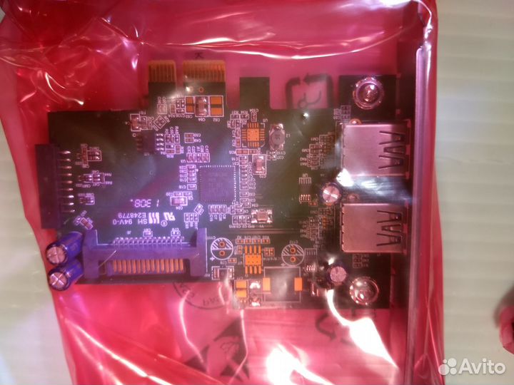 Контроллер PCI Express x1 to USB 3.0 HP