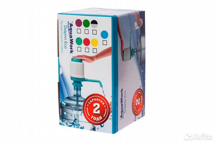 Помпа для воды Дельфин Эко голубая