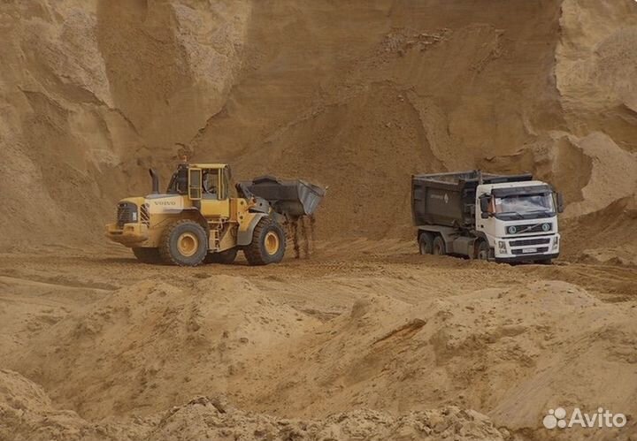 Песок щебень доставка от 40 тонн