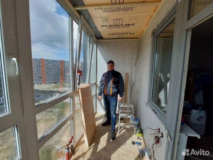 Ремонт балконов остекление утепление и отделка