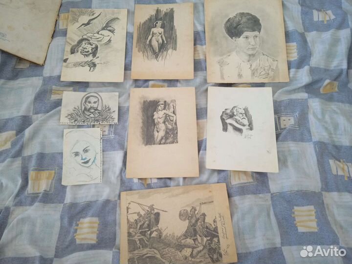 Академические рисунки 1968-69 г