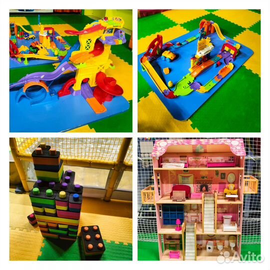 Кукольный домик, конструктор, треки