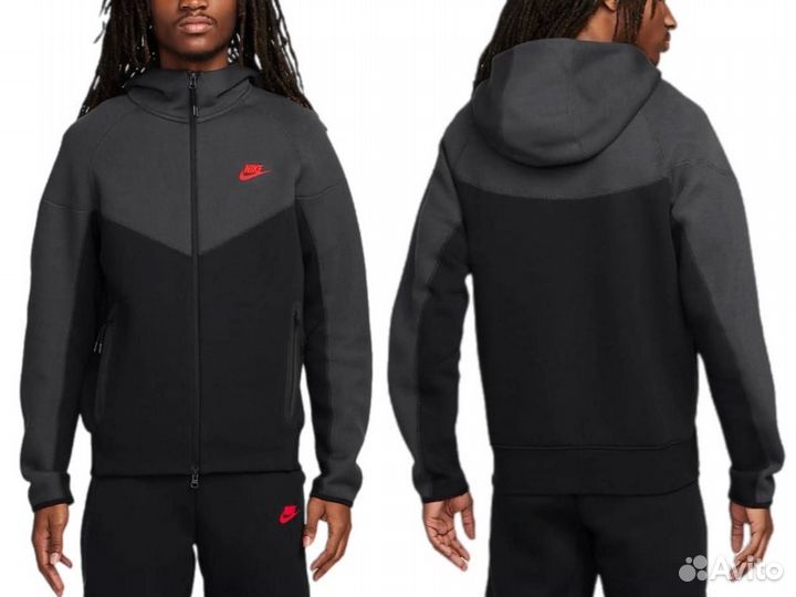 Зип Худи (толстовка/кофта) утепленная Nike tech fl