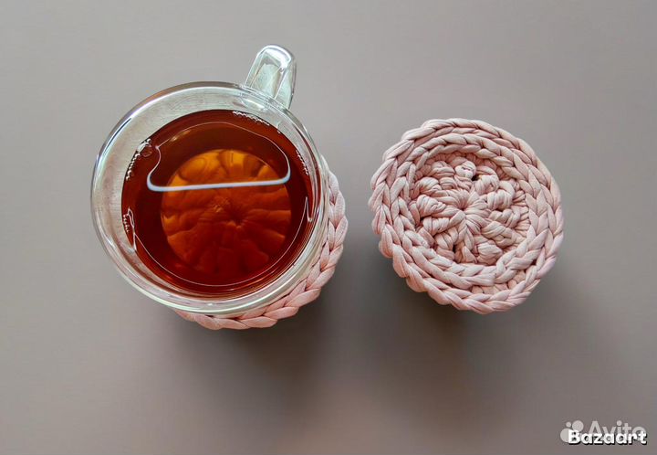 Подставка из трикотажной пряжи