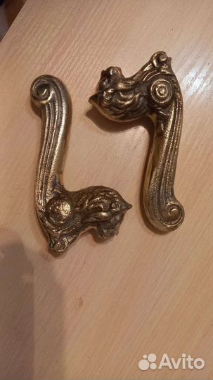 Ручки дверные бронза