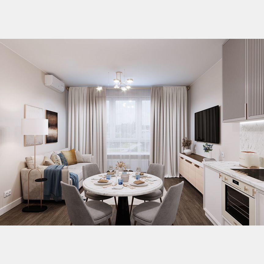 3-к. квартира, 87,2 м², 1/17 эт.