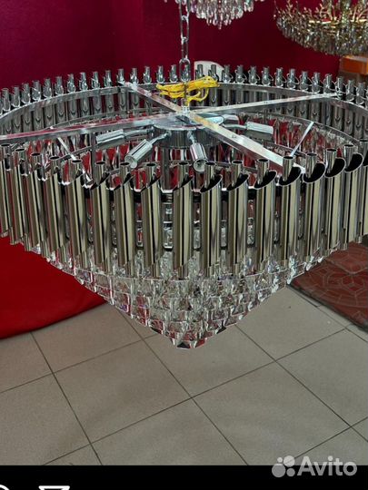 Люстра с хрусталем с бра Турция
