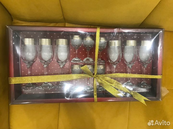 Гусь хрустальный набор