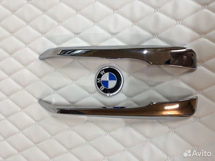 Накладки, реснички в бампер BMW X1 с 2016г