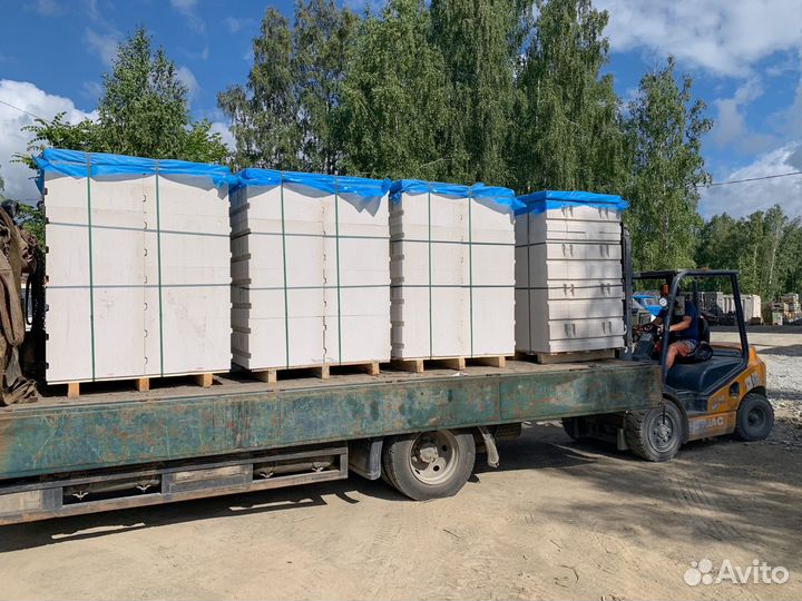 Газоблок газобетон Пораблок Коттедж доставка