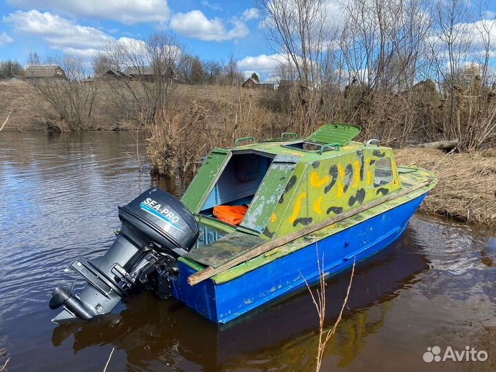Мотор. Лодка Прогресс 2М с мотором SEA PRO T40S8E
