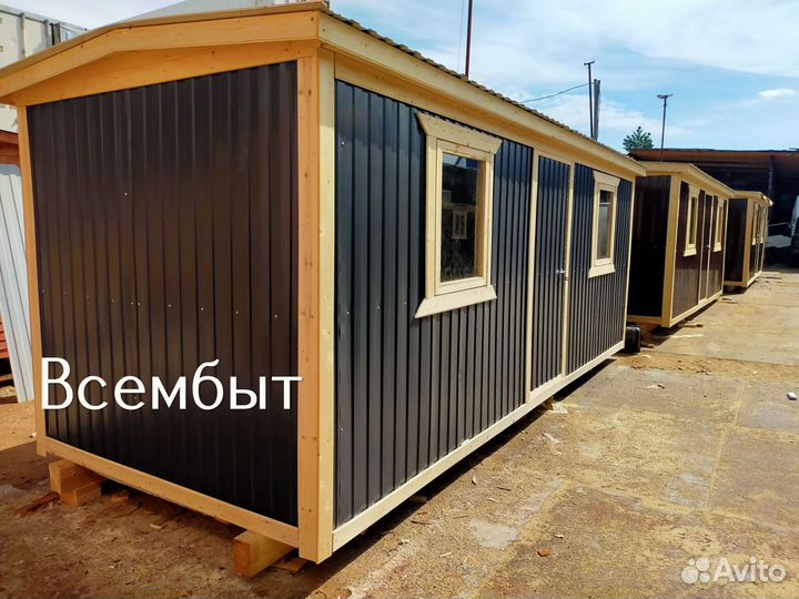 Строительная бытовка на участок в назначенное время