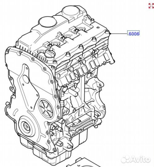 Двс на запчасти Ford Transit 7
