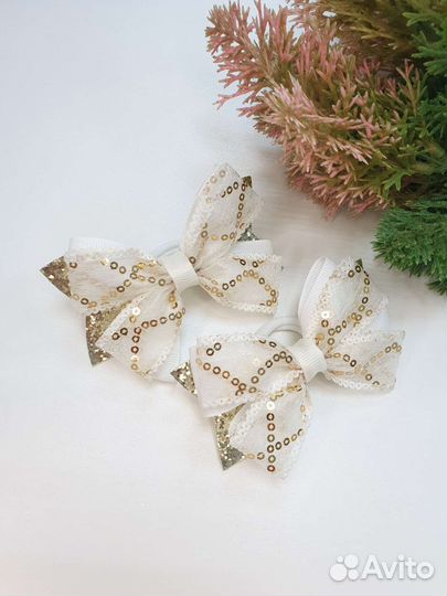 Нарядные бантики для волос