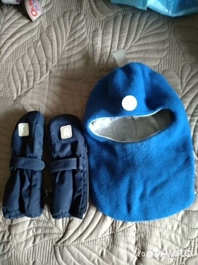 Варежки с шапкой