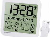 Часы настенные Bresser MyTime Meteotime LCD, белые