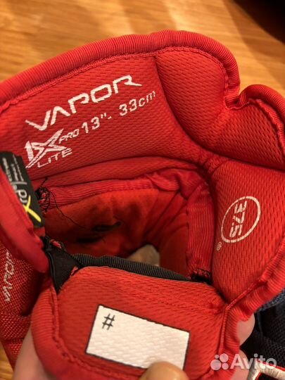 Краги хоккейные bauer vapor 1X pro lite 33 см