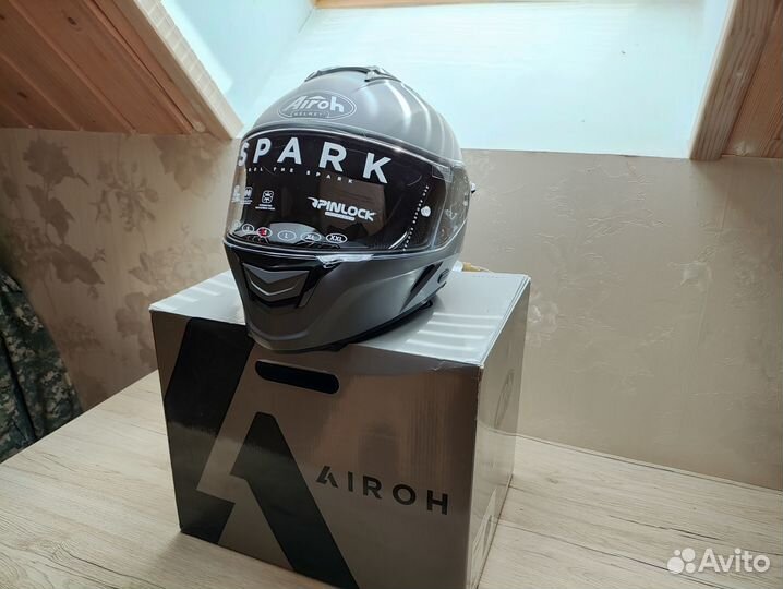 Мотошлем Airoh valor антрацит матовый M