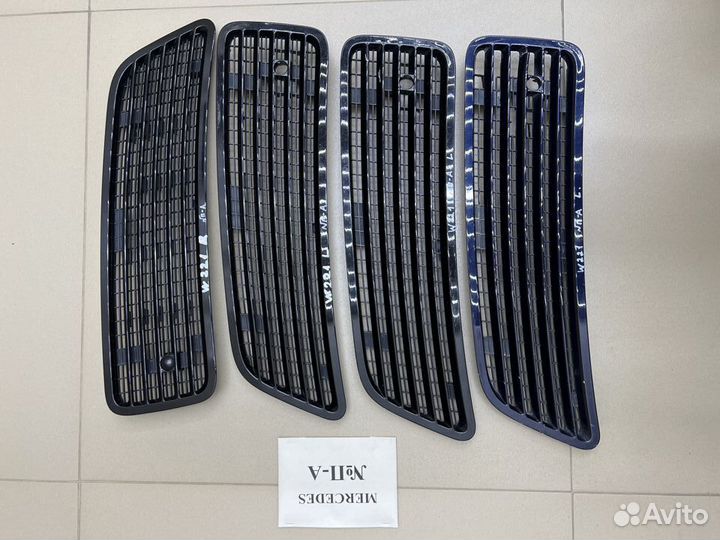 Решетки капота Mercedes S-class W221 S500