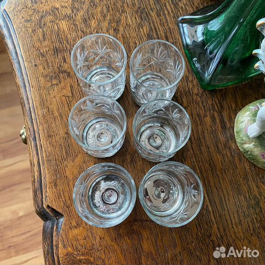 Старинные стопки 6 шт