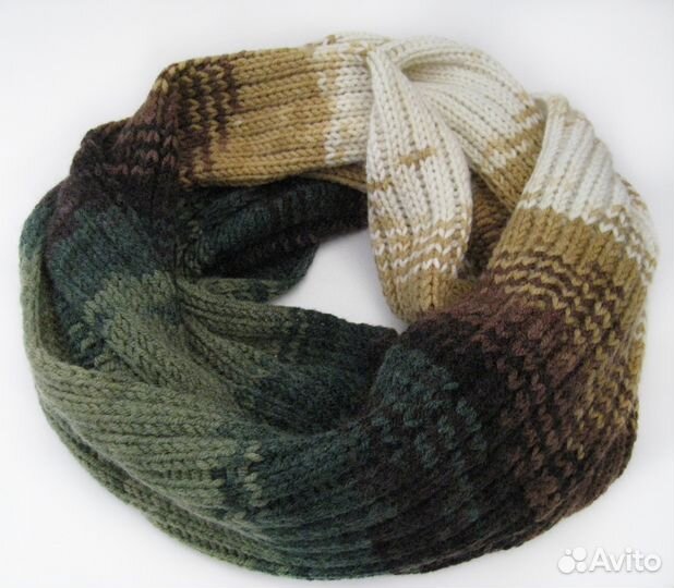 Снуд женский вязаный полушерстяной новый