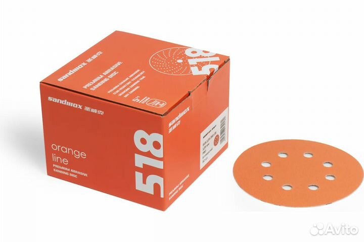Круг Sandwox 518 Orange Ceramic Р240, 125 мм