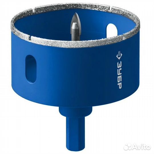 Коронка алмазная по кафелю и стеклу, d50 мм, зубр