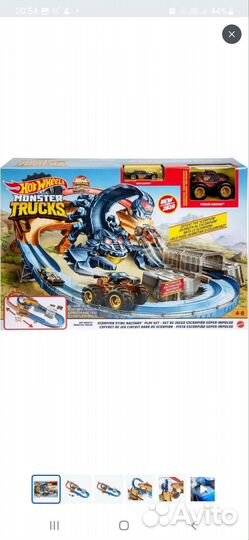 Набор Hot Wheels Монстр-трак Гонка со скорпионом