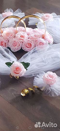 Свадебные украшения на машину