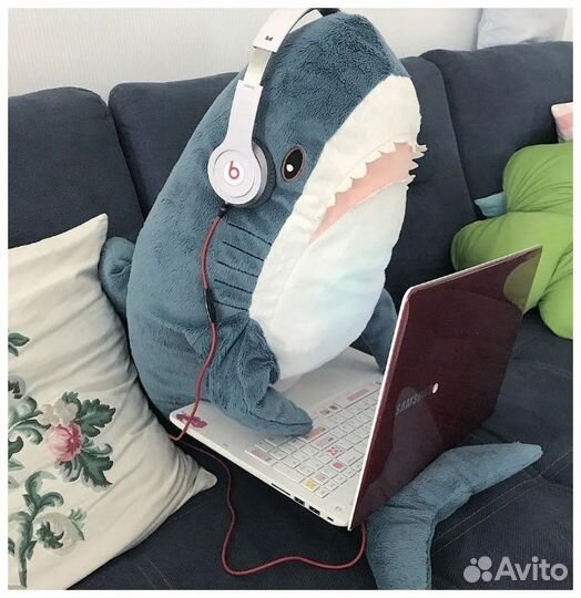 Мягкая игрушка Акула IKEA Блохэй 100см оригинал