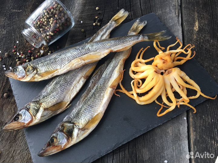 Корюшка вяленая с Сахалина крупная с икрой