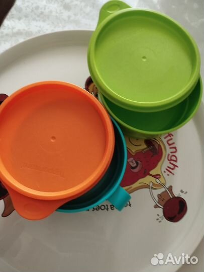 Milvis Блюда для пиццы +Tupperware контейнеры