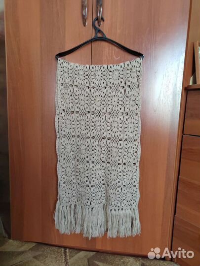 Вязаный шарф ручной работы