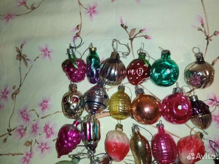 Ёлочные игрушки СССР Мини. 30 шт