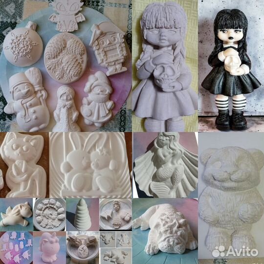 Гипсовые фигурки для раскрашивания