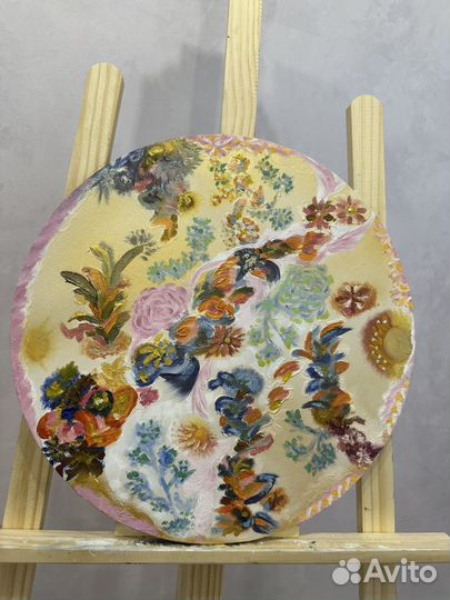 Картина маслом цветы абстракция