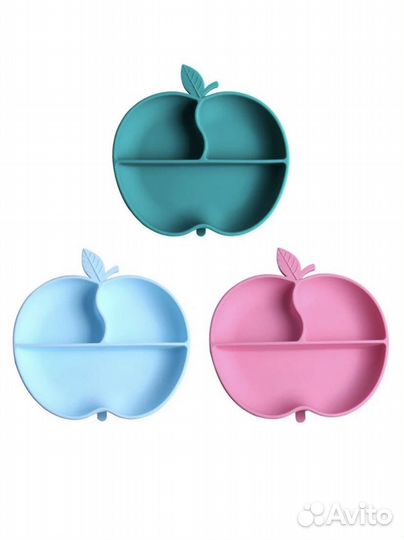 Тарелочка силиконовая секционная на присоске