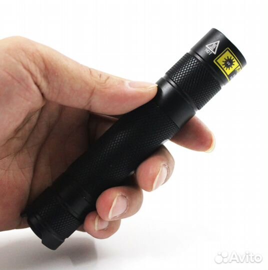 Ультрафиолетовый фонарь 365nm 10w (+батарейка)