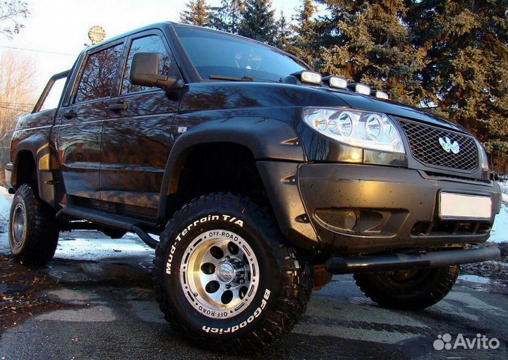 Силовые Расширители арок на УАЗ Пикап. Отправка РФ