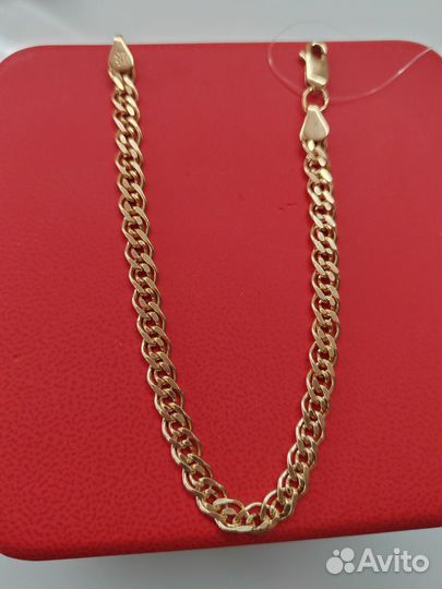 Золотой браслет 19 см