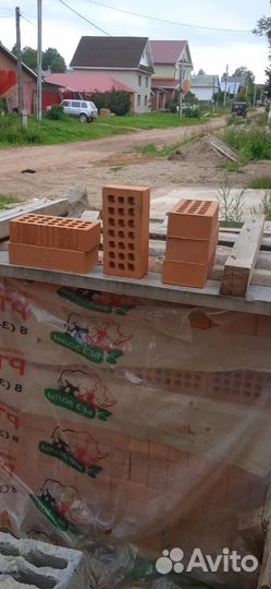 Кирпич облицовочный одинарный персик