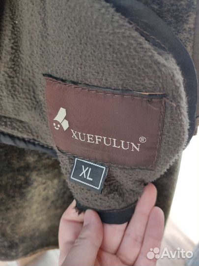 Дубленка куртка мужская зимняя