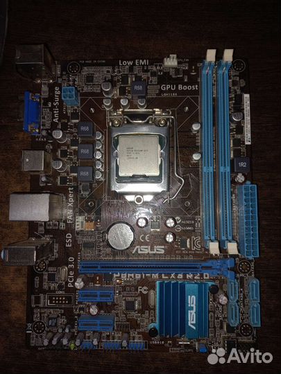 Материнская плата + процессор + кулер