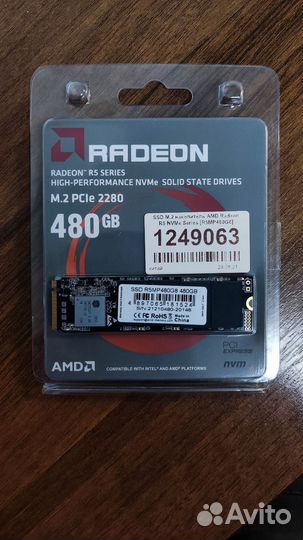 SSD m2 AMD Radeon R5 NVMe Series 480GB