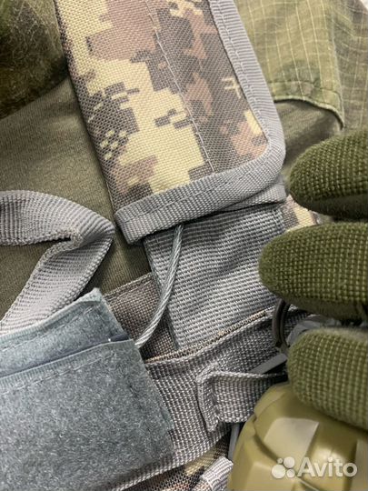 Тактический жилет(Плитник) Пиксель 10 Подсумок