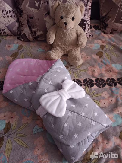 Конверт на выписку для девочки осень зима