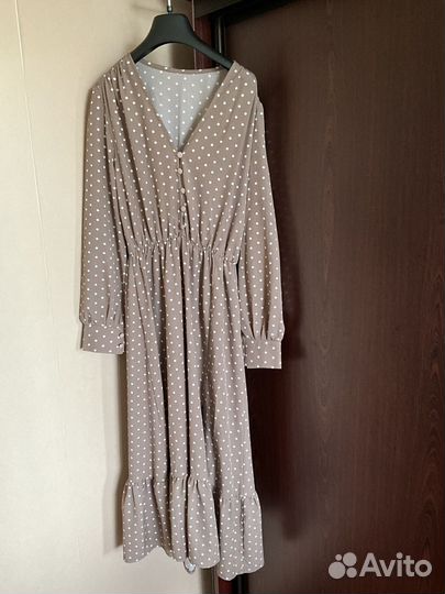 Платье женское в горох